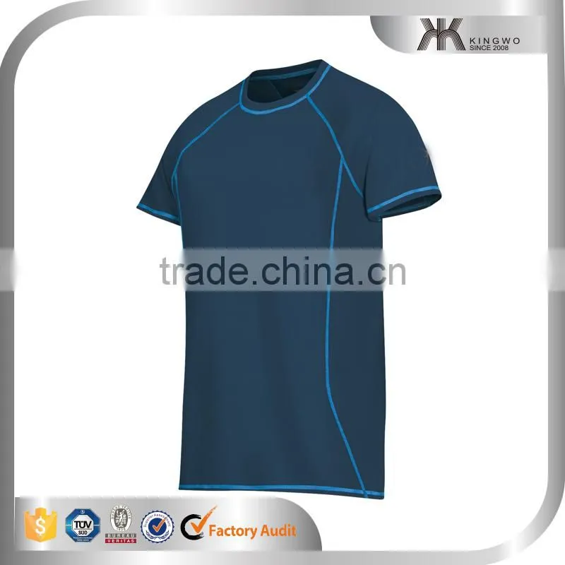 New arrival plain dry fit men's shirts, polyester sports t-shirt/running top wholesale men's shirt