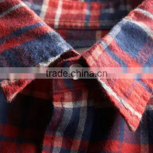 100% cotton Yarn-dyed khaki fabric