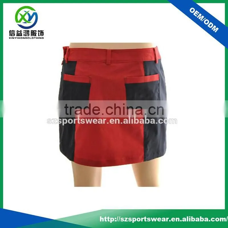 Custom color combination high quality golf outfit sport Skirt for women