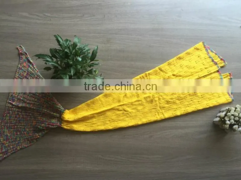 Kids Gifts Crocheted Mermaid sale Gifts Crocheted Knit Blanket Sofa Beach Quilt manufacturer