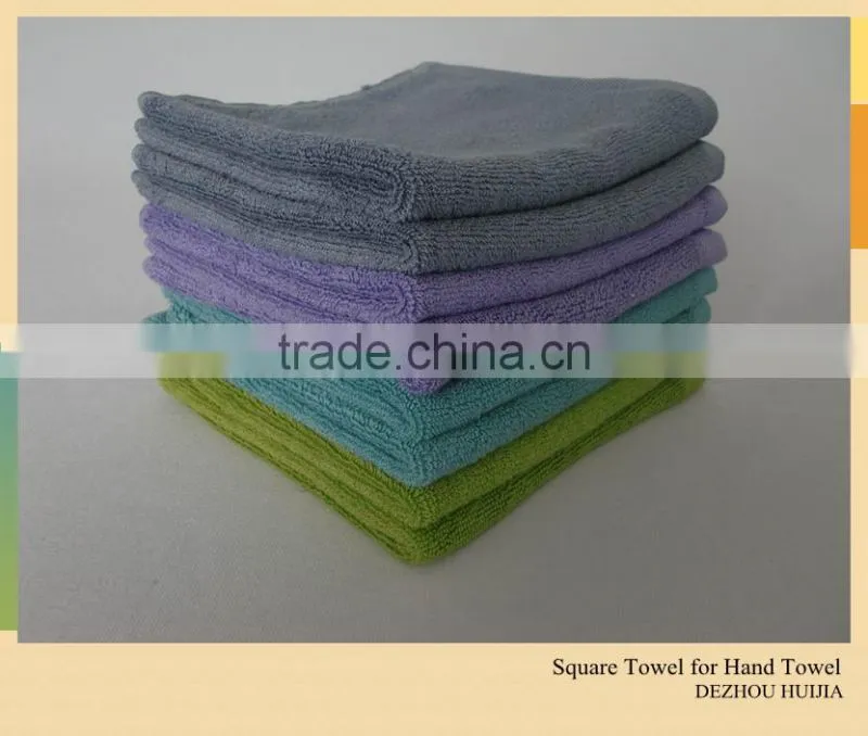 Competitive New Arrival Hot Sale Bamboo Cotton Square Hand Towel