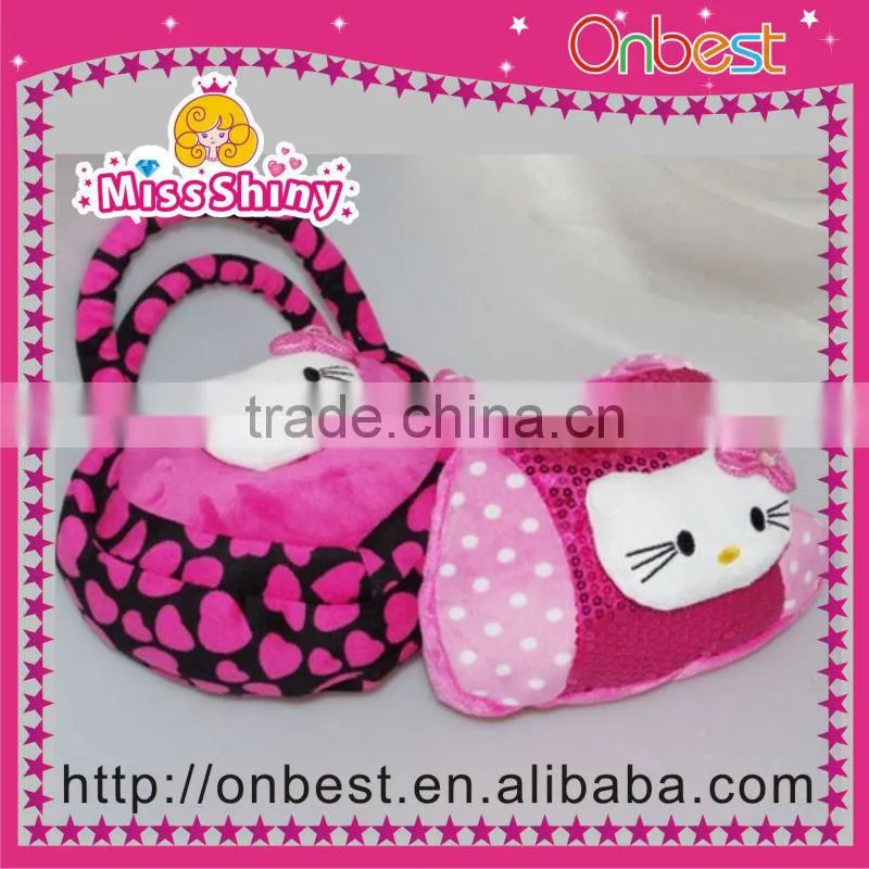 Cylinder Plush Handbag Purse Bag