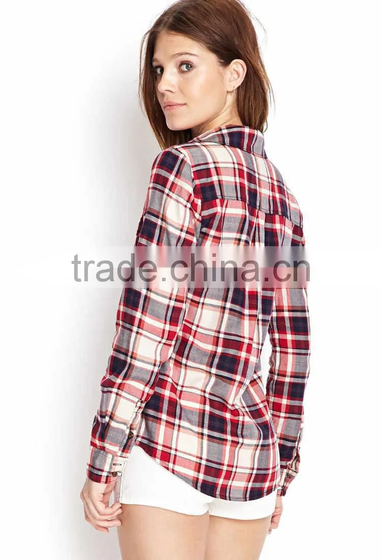 High Quality Customized Logo Printed Women Casual Shirt loose