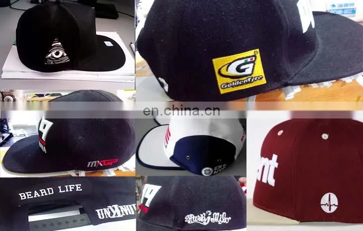 Leather patch logo 5 panel baseball cap custom back strap 5panel cap and hat