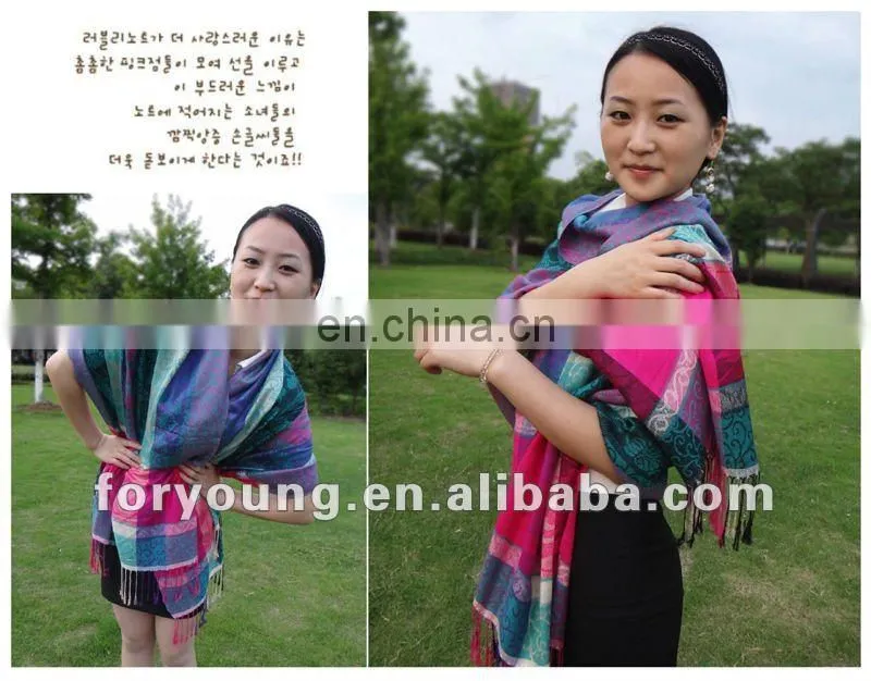 lady winter pashmina fashion scarf 2012