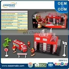 Hot sale alloy pull back car diecast fire truck sey toys