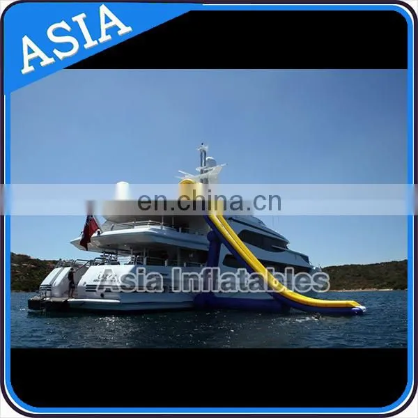 Giant Inflatable Yacht Water Slide for sale/Boat Water Slide for Yacht