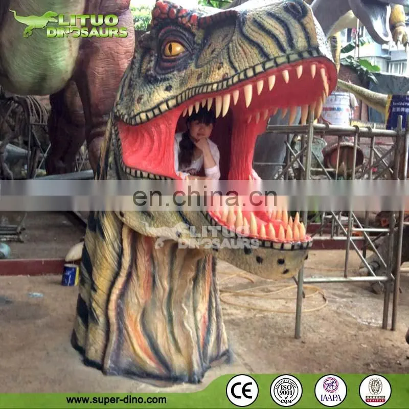 Theme Golf Park Decoration Fiberglass Dinosaur Statues T-rex Statue