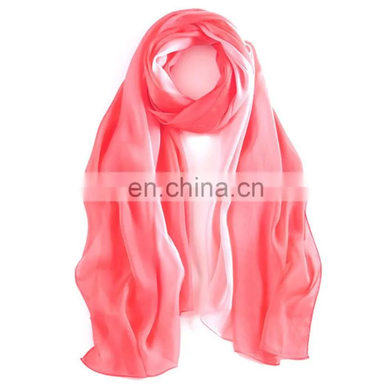 New Style Multi-purpose Colourful Beach 100% Silk Scarf