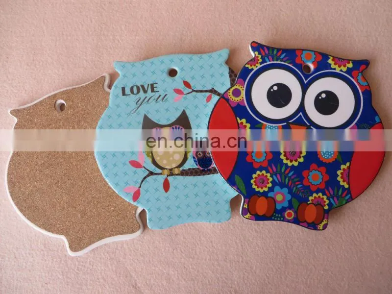 customize design bulk printed pocerlain ceramic plate, handmade ceramic coaster