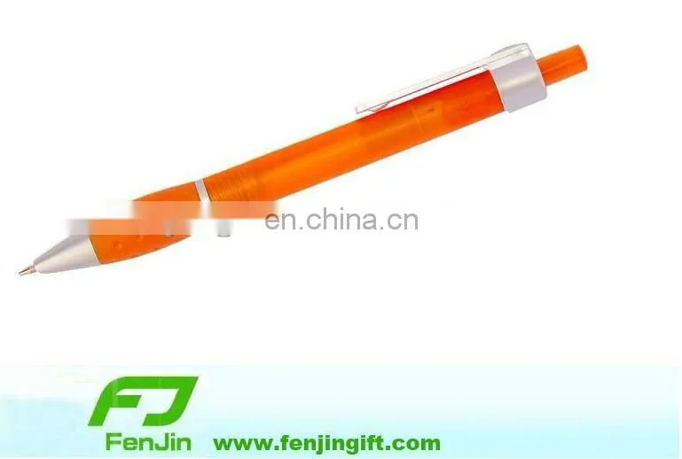 Plastic logo ball point pen