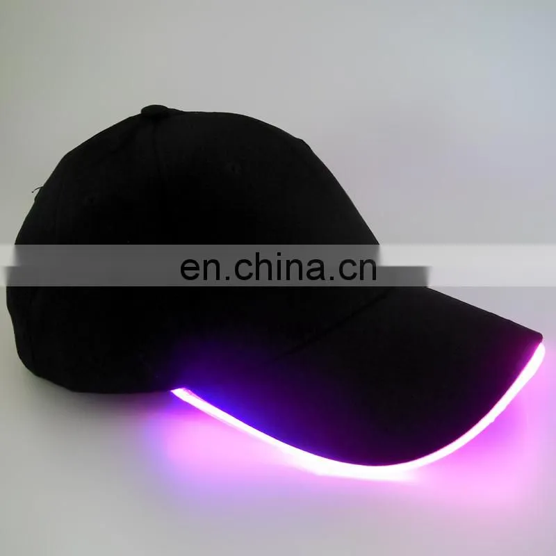Hot-sale soft led flashing baseball cap for party event in the dark
