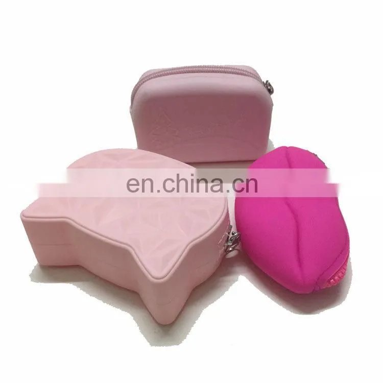 Novelty Fashion Kids Gifts Coin Case Women Clutch Zipper Change Money Wallet Silicone Coin Purse
