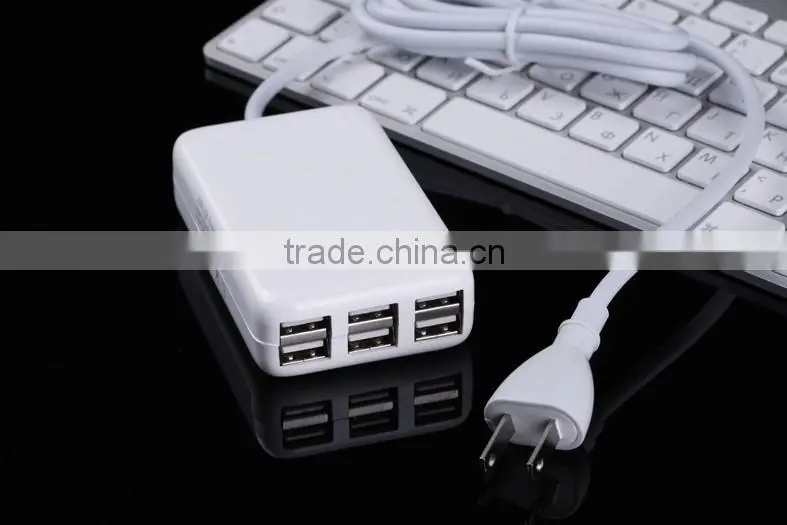hot new products 30 watt 6 port usb desktop rapid charger