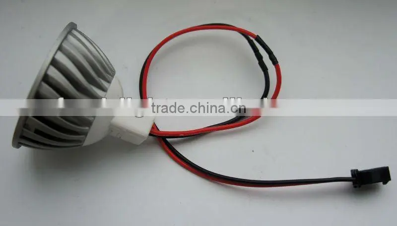 High brightness MR16 LED spotlight,3w, with AC/DC 12V,3 years warranty