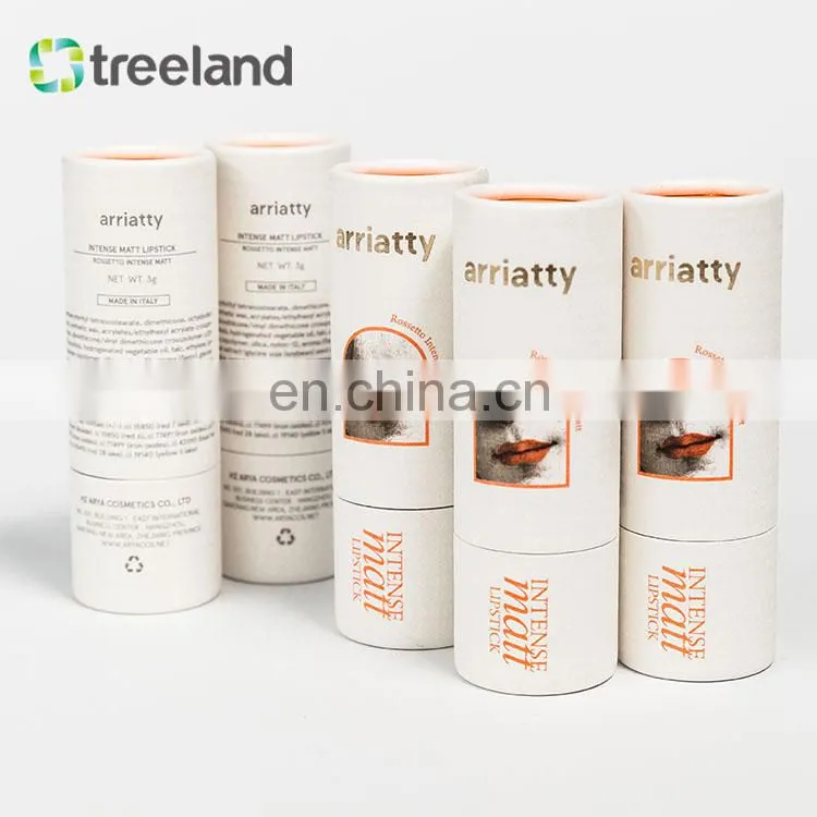 Eco friendly custom plastic free deodorant stick paper tube packaging tube with custom print