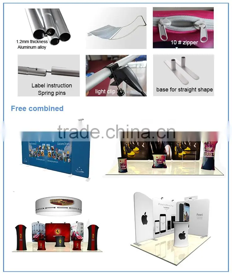 Manufacturing Best selling recycle pop up photo booth dispplay stand folding advertising booth