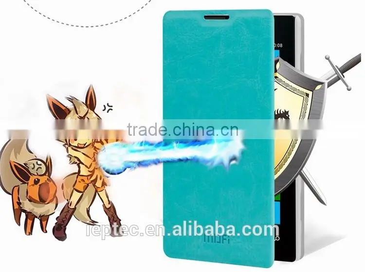 MOFi Case for Nokia Lumia 520 521, 4 inch Touch Screen Cellphone Leather Flip Cover for Nokia Lumia 520 Case