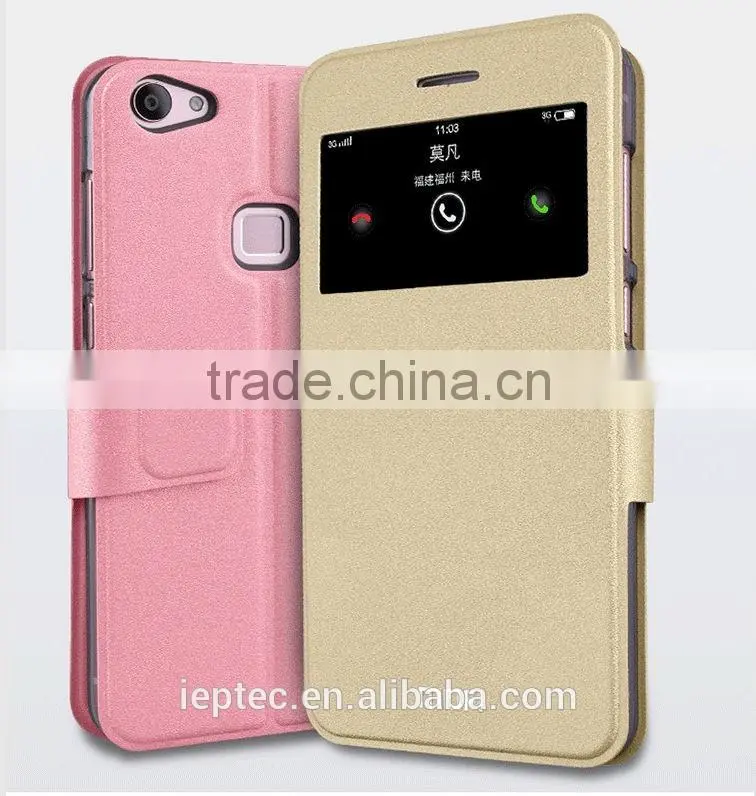 MOFi Original Leather Dot View Case for vivo X6, Mobile Phone Flip Cover Housing for vivo X6