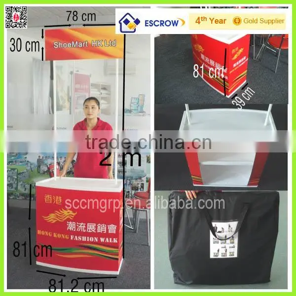 Hot sales portable promotion counter/promotion table displayQ-01.09