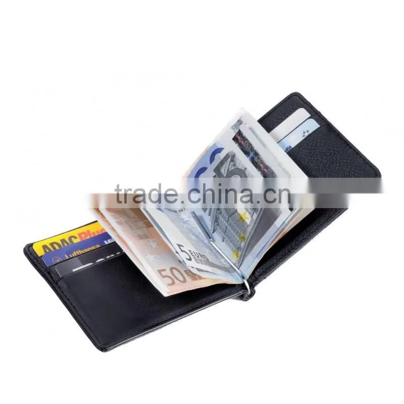new geniune nappa leather wallet for men bifold wallet with money clip