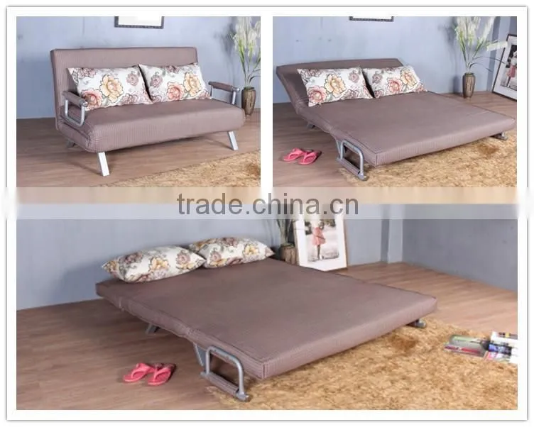 Cheap Chinese Leisure Bedroom 2 Seat Sofa Cum Bed Furniture