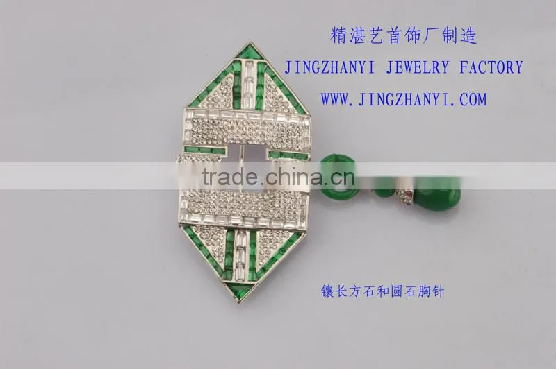 customized solid 925 silver brooches