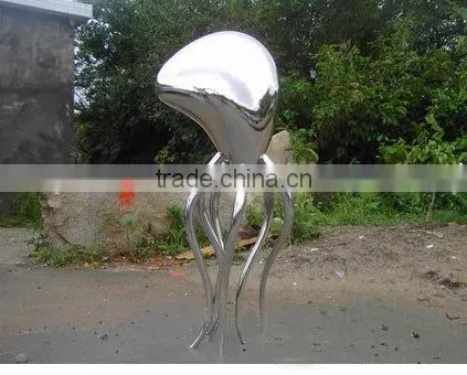 stainless steel garden metal jellyfish sculpture
