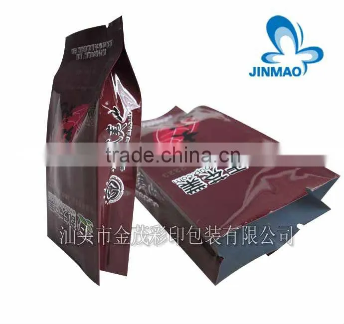 Food grade plastic bag for tea packaging
