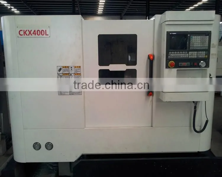 High Precision CNC Lathe Machine, CNC Turning Lathe Price CKX400L with 8/12 station tool turret 8" hydraulic chuck from china