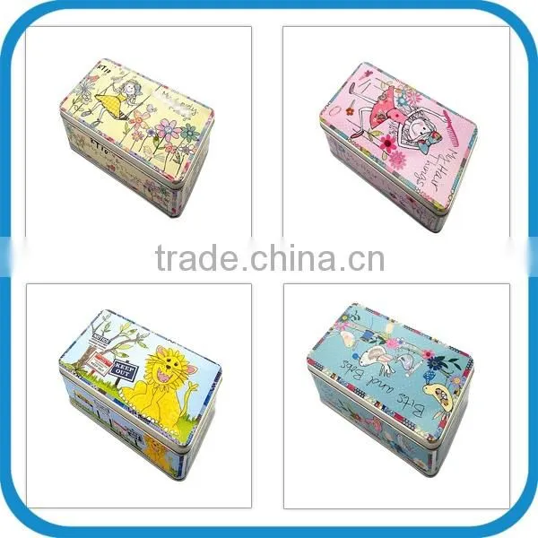 Dongguan squre money coin tin boxes
