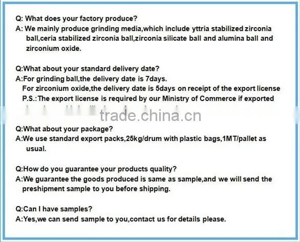 90.0 mm 92% Alumina grinding ball with high efficiency