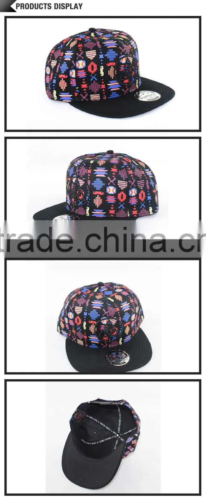 Trade assurance new design make your own color 100% cotton promotional face caps with your own back closure