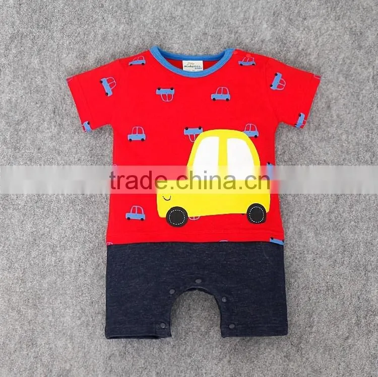 Kids Clothing Lovely Baby Cartoon Printed Outfits Pure Cotton 2016 Summer Clothing Set Casual Cotton Wearing