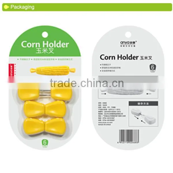 D668 Hot Sale New Creative Stainless-steel BBQ Cute Corn Holder