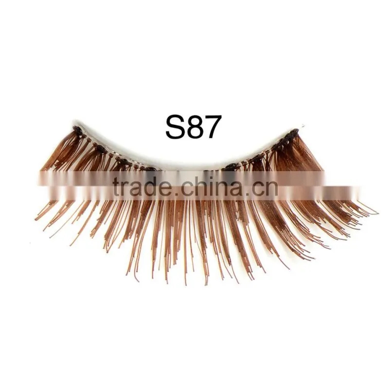 Top quality 100% human hair made false eyelash with customer packing