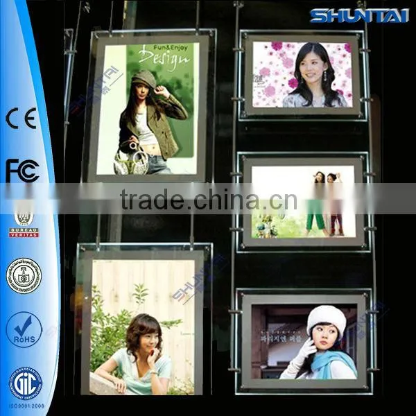 Double sided LED acrylic window light box