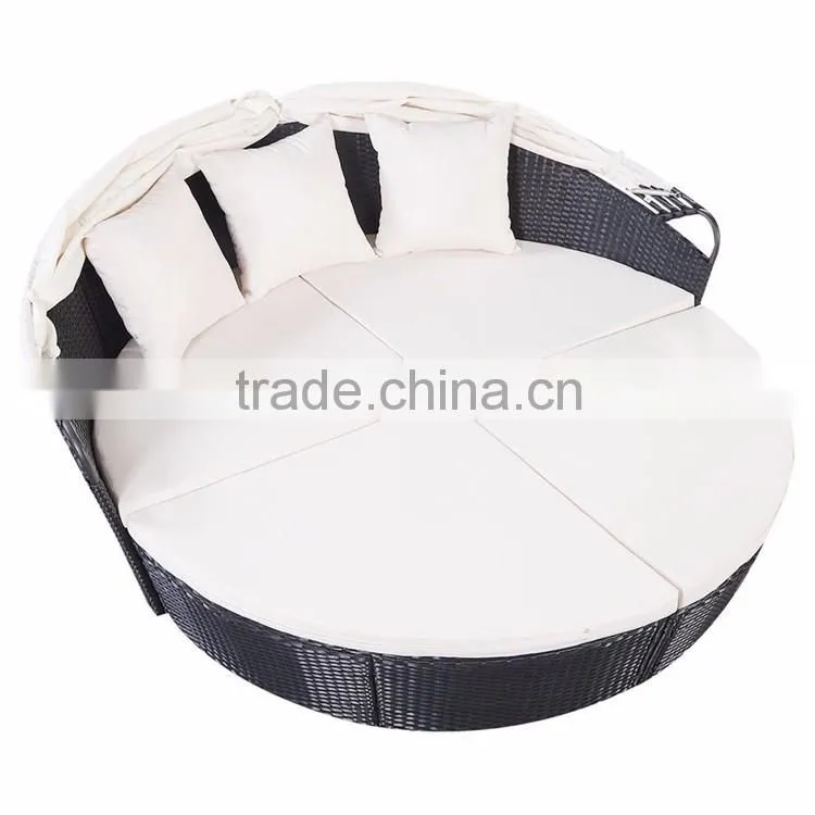 Wholesale Furniture Daybed Unique Design Sofa Garden Rattan Lounge Bed