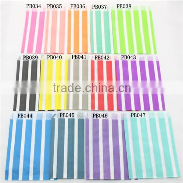 Color Chevron/Polka Dot/Striped/Honeycomb design Paper Favor Bags, Party Bags,Wedding Favor Pouches,13*18cm