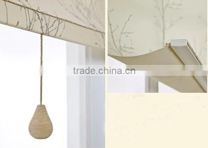 Motorized roller blind for hotel living room