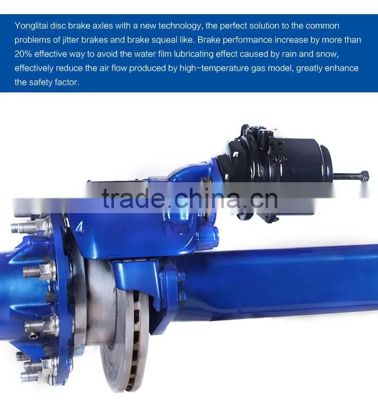 L1disk brake type semi-trailer torsion axles
