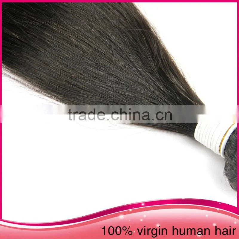 2015 hot selling unprocessed 100% human virgin remy straight hair extensions