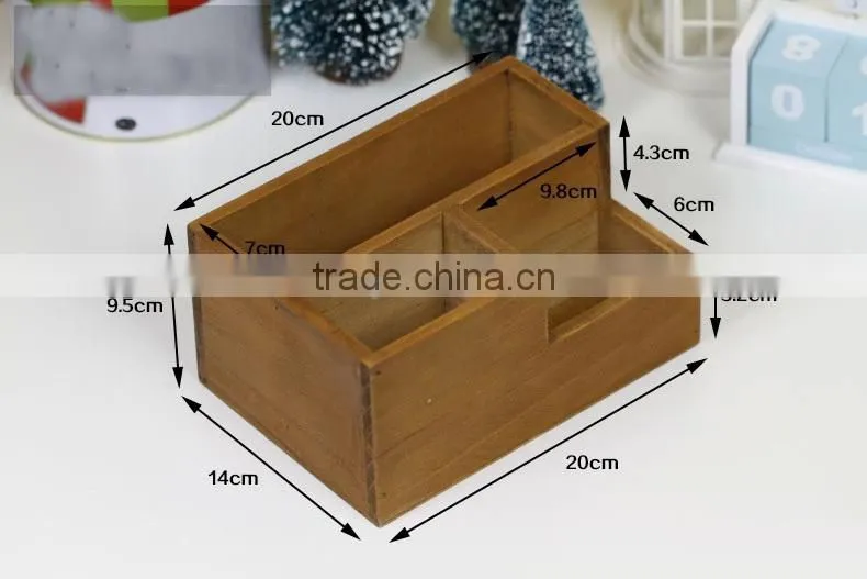 wooden zakka storage box, organizer, wooden desk table organizer, zakka storage box for office use