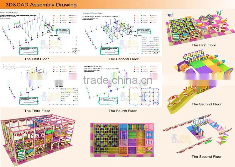 Wonderful candy theme indoor playground equipment parque infantil