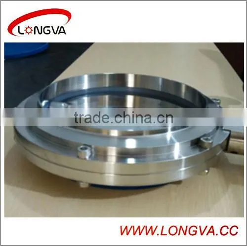 China manufacturer steel 10'' welded butterfly valve
