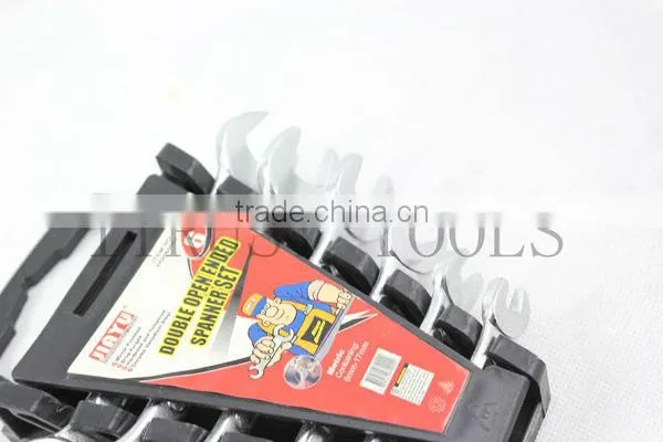 6pcs Fully polished Double Double Open Wrench WR9001