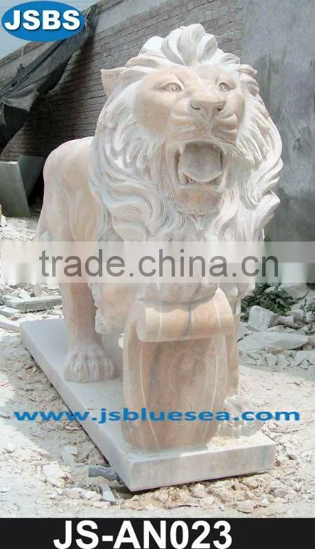 Red Marble Elephant Carving statue