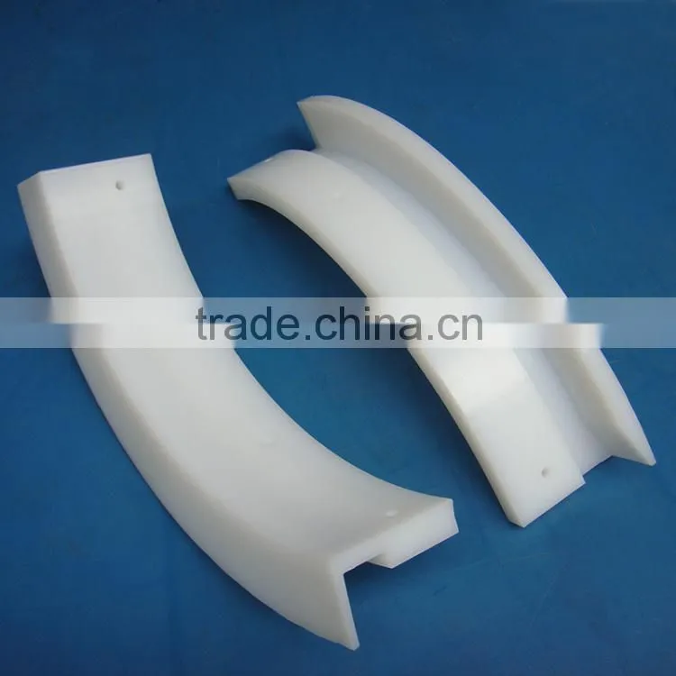 Guangzhou custom plastic engineering products cnc machined making plastic guide rail