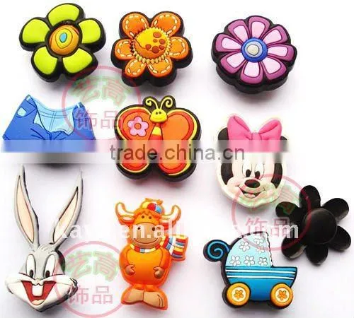 Plastic personalized shoe buckle
