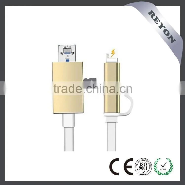 REYON new arrival smart cable. the world's best multi-functional phone USB charging &data cable for Iphone,xiaomi,samsung